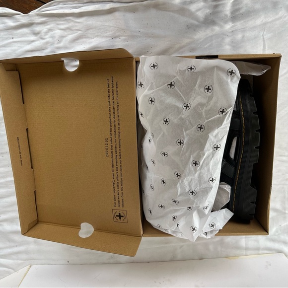 NIB DR MARTENS FORSTER BLACK SANDAL - Picture 5 of 6